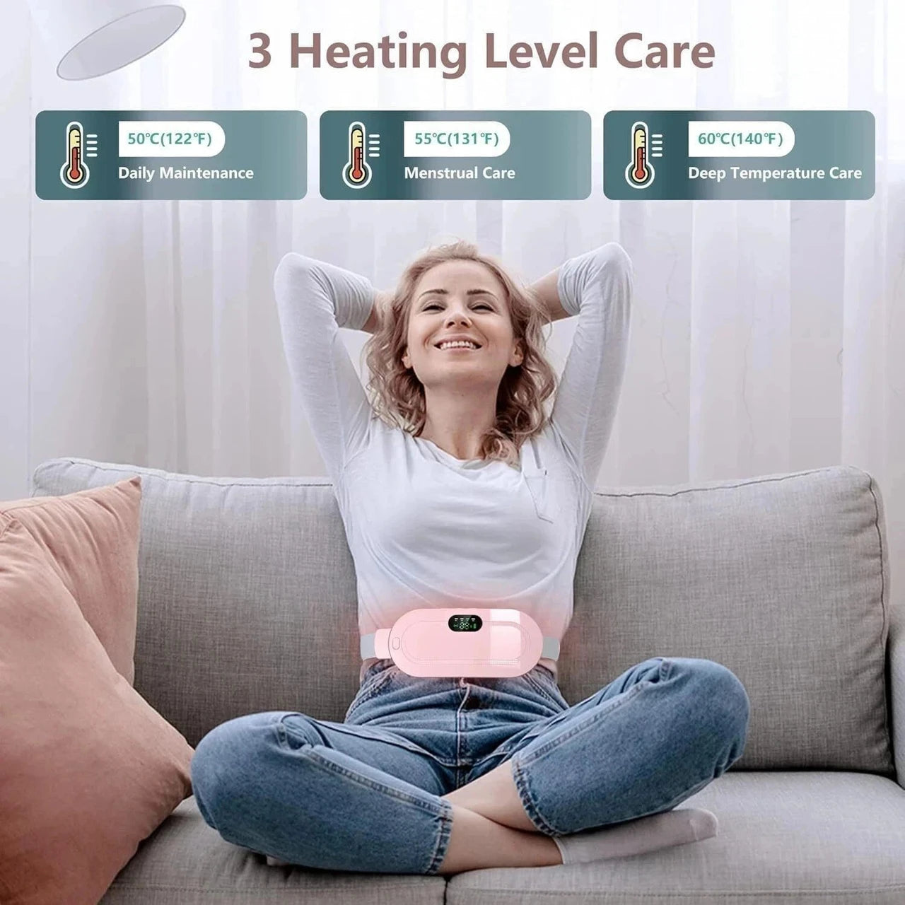 Menstrual Heating Device, Rechargeable Period Pain Relief Machine
