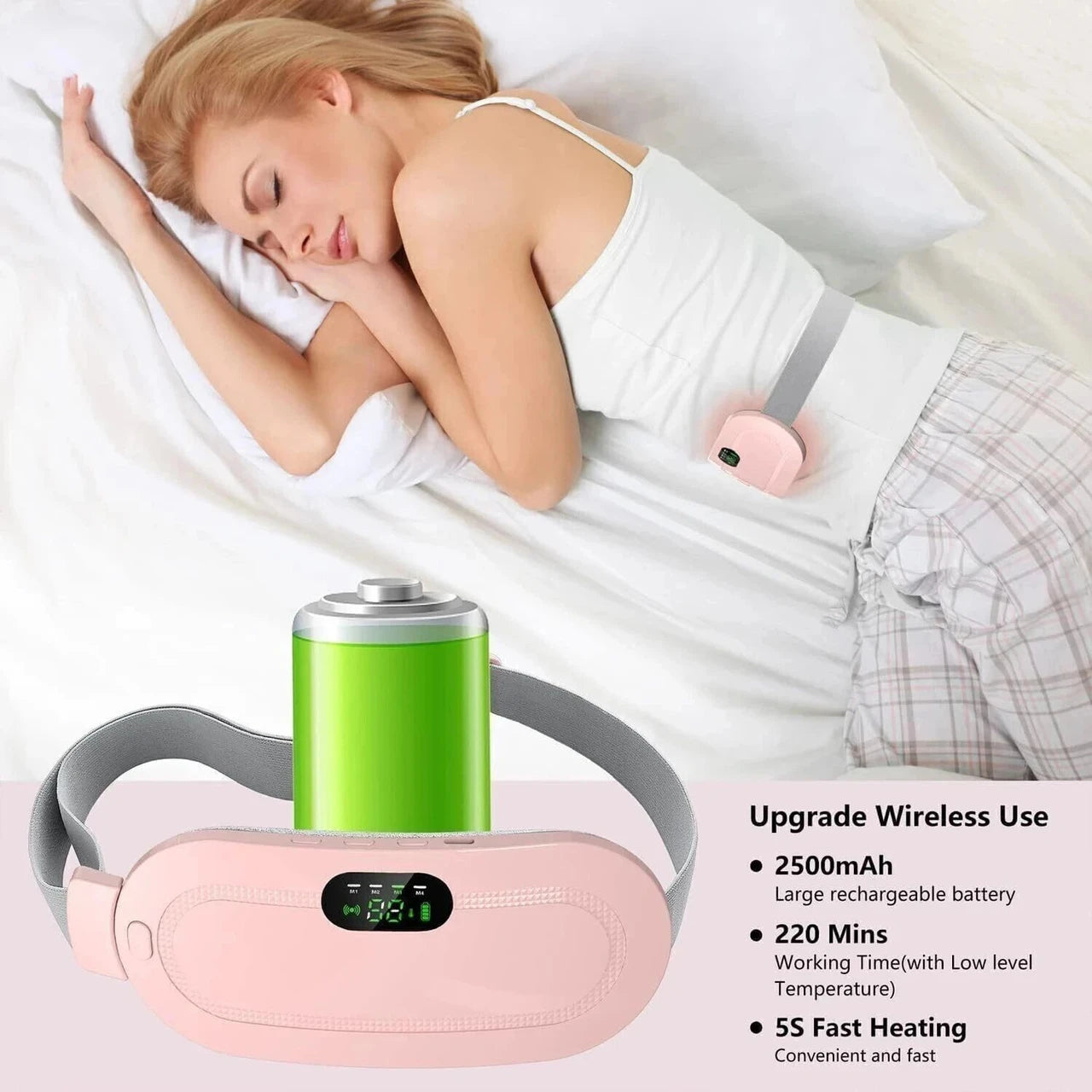 Menstrual Heating Device, Rechargeable Period Pain Relief Machine