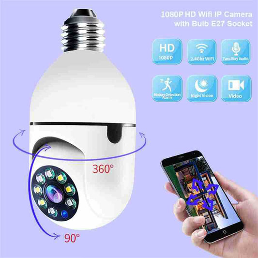 WiFi Security 360 Live Camera — 1080p HD Dome CCTV with Remote