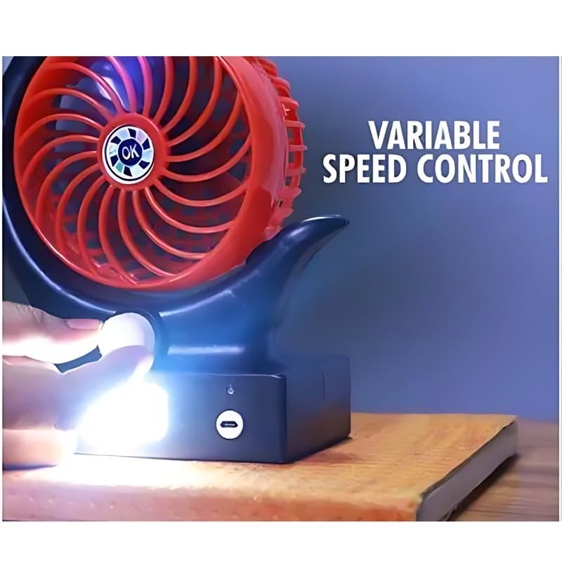SMART PORTABLE FAN WITH LED LIGHT