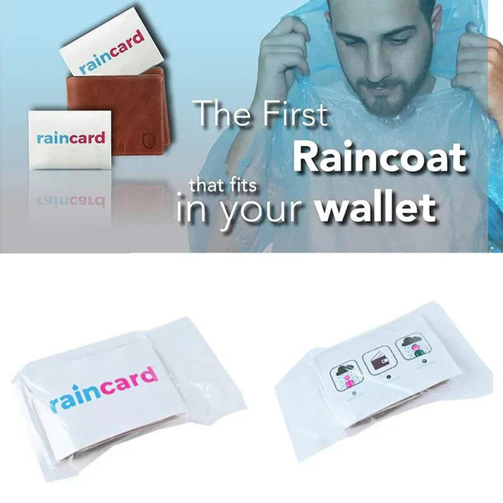 Unisex Disposable Rain Guard - Pocket Size card (pack of 5)