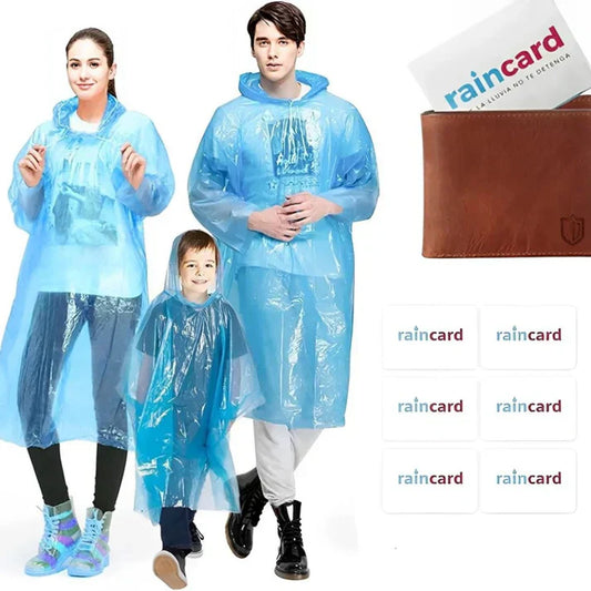 Unisex Disposable Rain Guard - Pocket Size card (pack of 5)